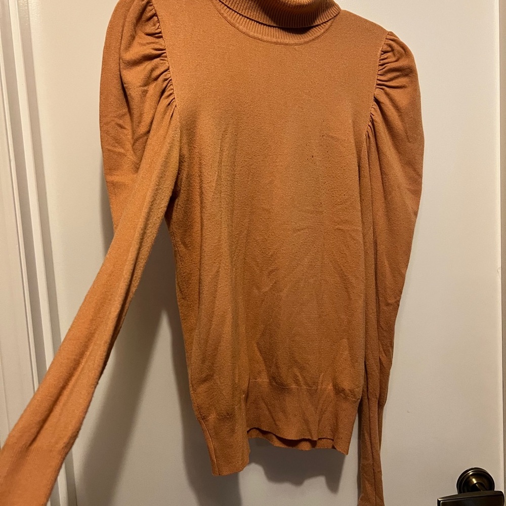 tentree Rust Ribbed Sweater